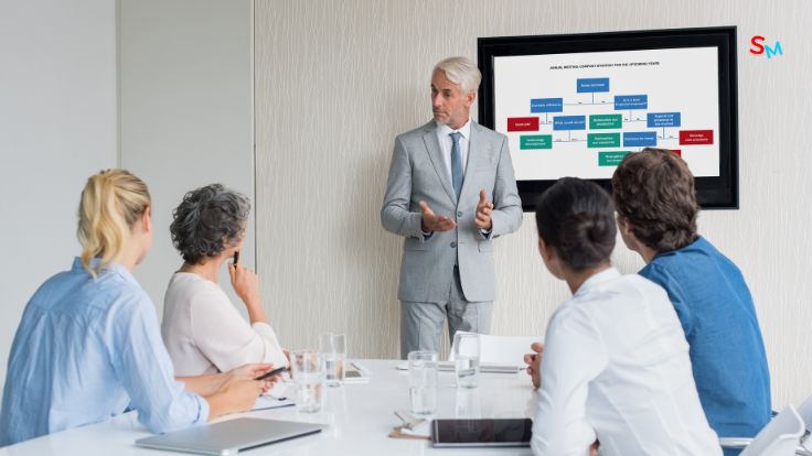 start a speech or presentation